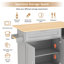 Wood Kitchen Island-1126771675
