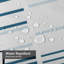 Rideau de douche blanc avec 12 crochets-831460069