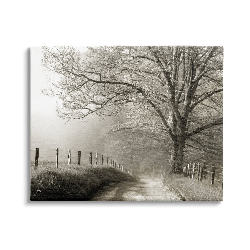 Sentier clôturé de paysage champêtre par Danita Delimont - photographie, H 30 po x l 40 po x P 1,5 po, Toile tendue