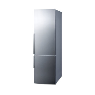 Summit Appliance Apartment Friendly 23.25 " Freestanding Bottom Freezer Refrigerator with Ice Maker