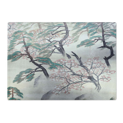 Tempered Glass Spring Shower by Yokoyama Taikan Chopping Board