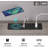 Nightstand with Wireless Charging Station and LED Lights,2 Drawers and Open Storage for Bedroom, Pull-Out Shelf, Modern End Side Table-870207033