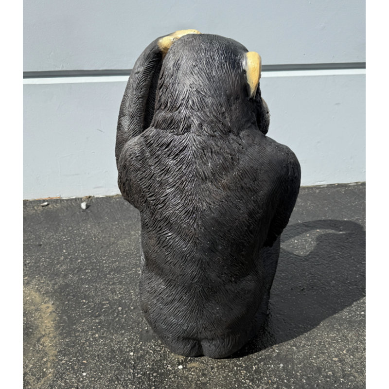 Monkey Chimpanzee Sitting Life Size Statue