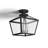 Ricardo Black 3 - Bulb Outdoor Semi Flush Mount