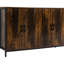 Industrial Cabinet With Doors, . Rustic Brown Finish. Adjustable Shelves For Personalized Storage. For Different Rooms In House. Made Of And Steel. 47.25" W X 13" D 30.25" H Sideboard , Brown. Use As