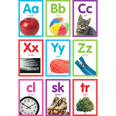 Teacher Created Resources Colourful Photo Alphabet Cards Bulletin Board Set