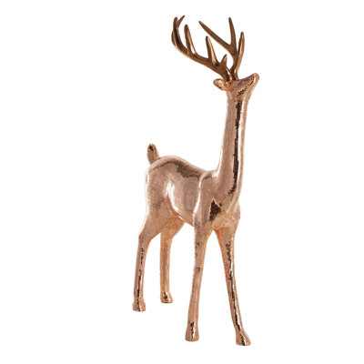 Fiberglass Floor Reindeer Christmas Sculpture With Mosaic Pattern