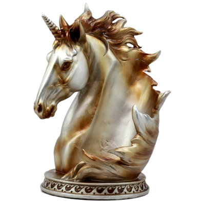 Diekmeyer Mystical Glade Unicorn Bust 1 Bottle Tabletop Wine Bottle Rack