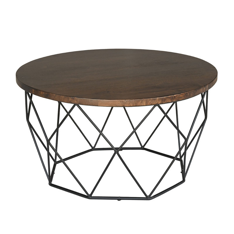 Table basse à structure Lupi, Brun foncé