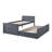 Twin Platform Bed W/ Trundle And Drawers (Fully Slated)-1587924576