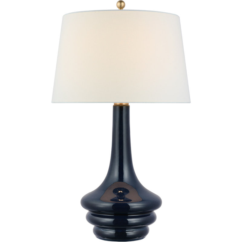 Chapman & Myers Wallis Large Table Lamp, Blue/Brown