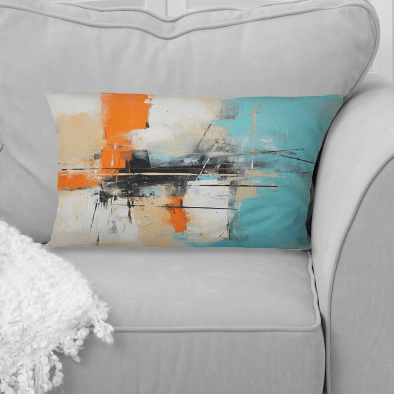 Coussin Serene Submission Of Time Minimal Abstract III