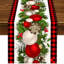 Chemin de table noir et rouge à carreaux Buffalo à carreaux de 72 pouces décorations de fêtes d'hiver pour la cuisine, salle à manger, décorations de fête