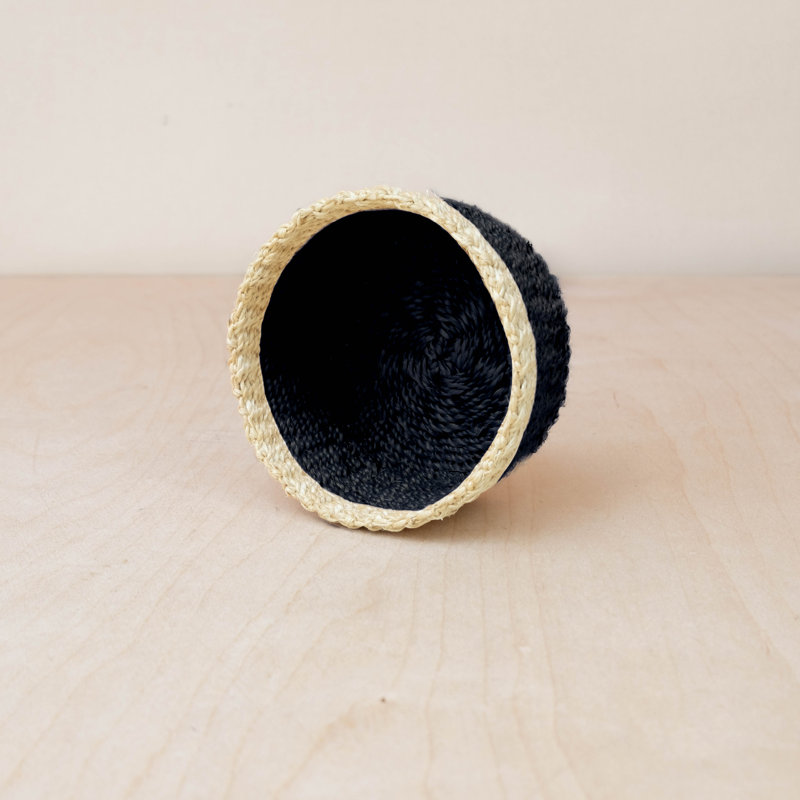 Mini Trinket Basket, Black