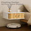 38cm W Manufactured Wood Bedside Table