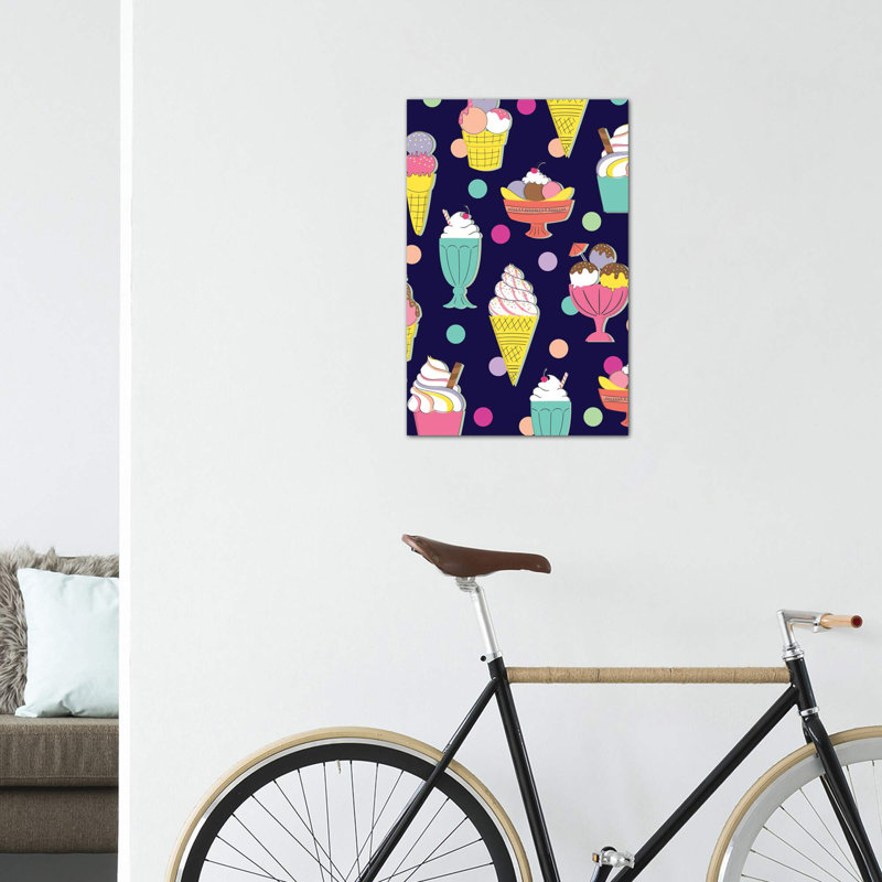 «Candy Land» par Caroline Alfreds - impression d'art graphique, Toile tendue, Pas de tapis, H 12 po x l 8 po x P 0,75 po