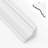 Koville ICM8 White Shaker Inside Corner Molding 3/4"X3/4"X96" Solidwood