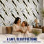 Panneaux muraux brillants en faux marbre UV Falkirk Irvine IV 4' x 9', coloris blanc, or et noir (paquet de 5)-136370544
