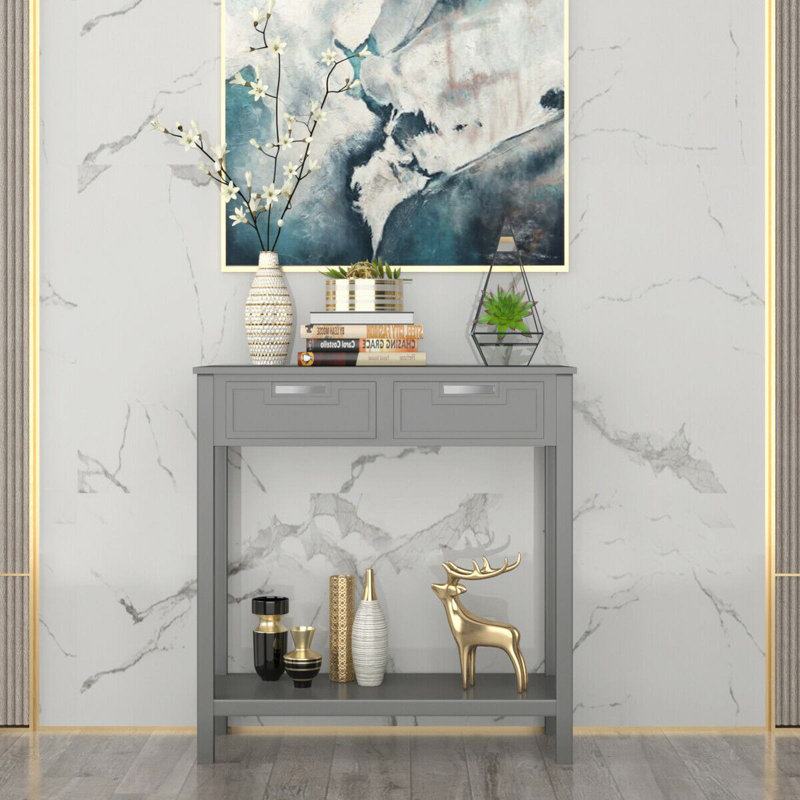 Abai 32'' Console Table, Grey