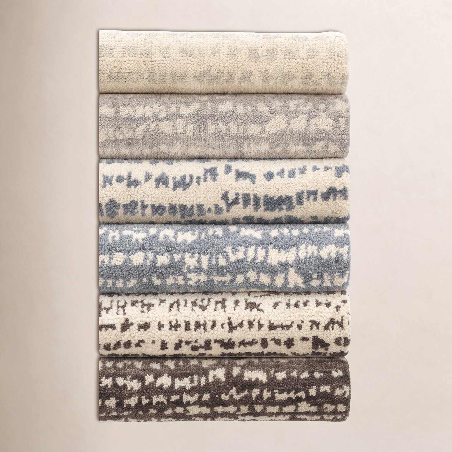 Shepherd Hand Knotted Wool Rug, Runner 2'6" x 8', Pebble