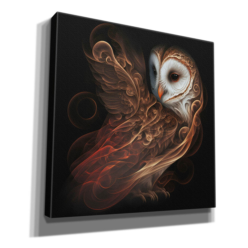 Art mural sur toile Red Barrel Studio® «Sova» par The Golden Valley, H 18 po x l 18 po