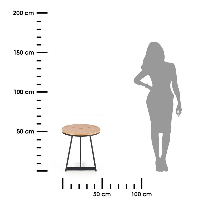 Gerhild Abstract Coffee Table, 50cm H x 45cm L x 45cm D