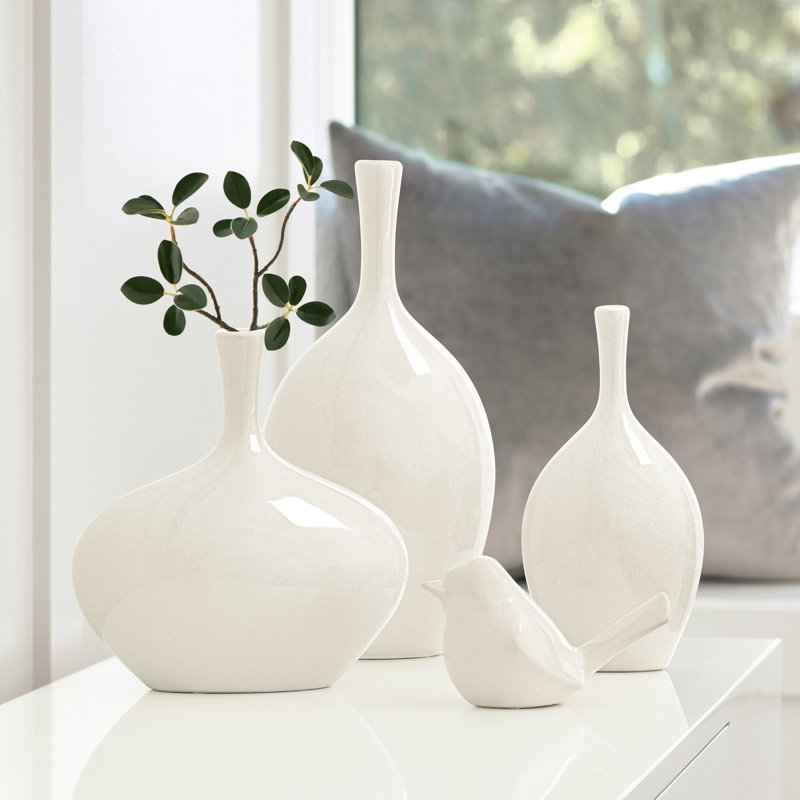 Vase de table 8 po , H 8,75 po x l 4,25 po x P 3 po