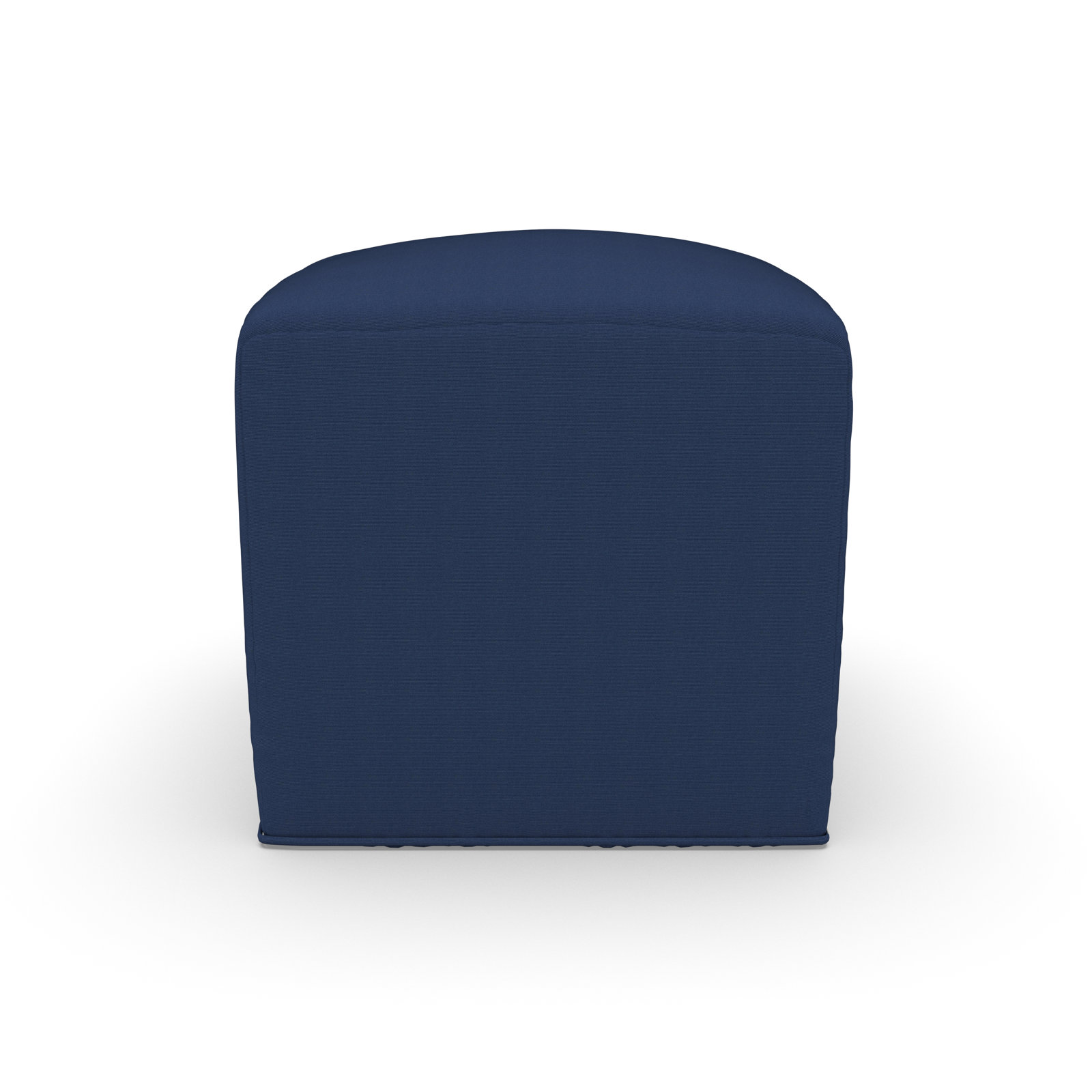 Praia Sunbrella® Patio Ottoman, Canvas Navy Sunbrella® Canvas