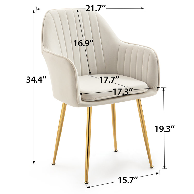 Fauteuil rembourré Deamer, Beige