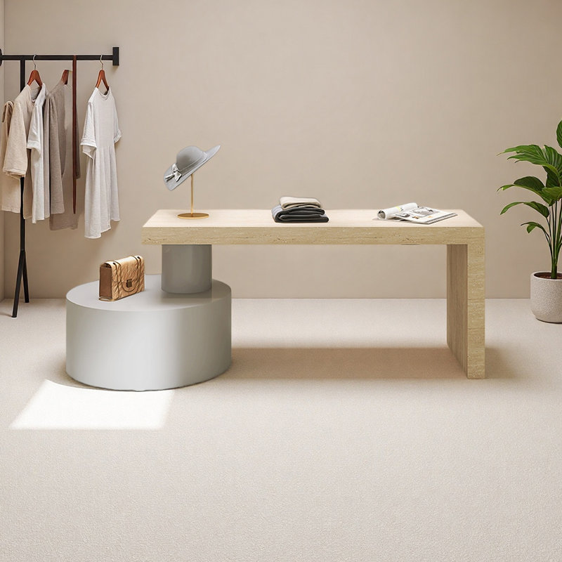Table basse Merchandiser, Gris, H 27,56 po x l 78,74 po x P 23,62 po