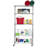 36'' W Steel Adjustable Height Shelving Unit with Wheels-1177426331