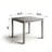 Wooden Dining Square Table, Kitchen Table for Small Space, 4 Person Dining Table, Gray Only The Table-279866976
