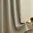 Leming Linen Like Polyester Blackout Room Darkening Grommet Curtain Pair-404001792-409431670