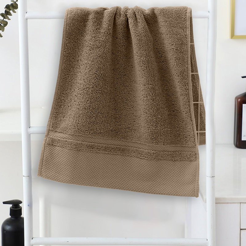 34 X 74cm Bath Towel Solid Color Enlarged And Thickened Adult Strapless Bath Towel Beach Towel, Khaki