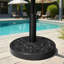 45 lb Base de parasol autoportante en béton, noir