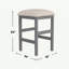 Ensemble de tabourets de salle à manger gris clair et gris