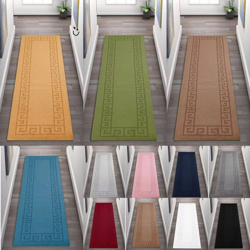 Akeyra Solid Colour Area Rug, Rectangle 60cm x 110cm