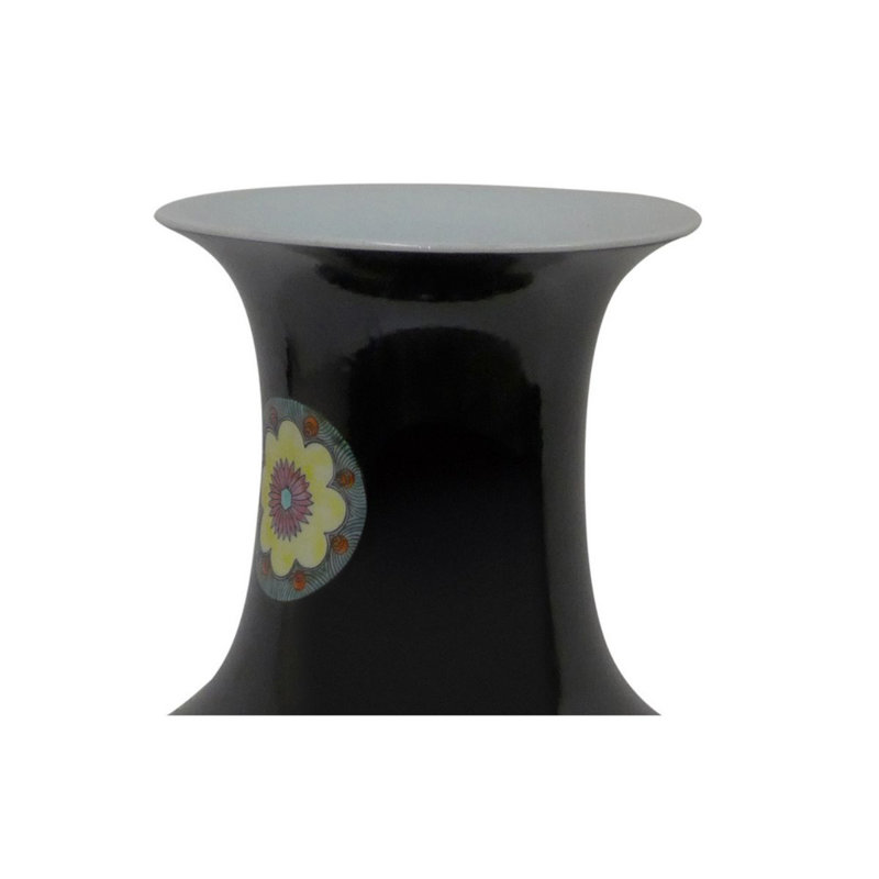 Black "Warrior" Vase