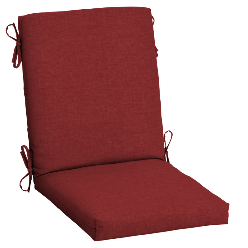 ARDEN Outdoor Lounge Chair 3.5" Cushion, 3.5" H x 20" W x 20" D, Ruby