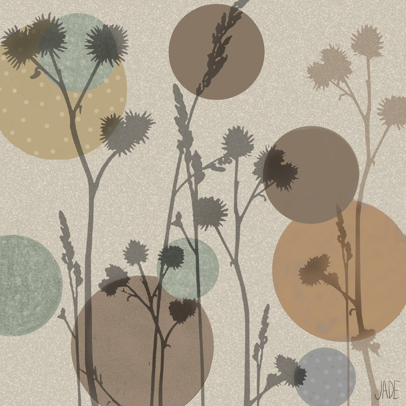 «Polka-Dot Wildflowers I» par Jade Reynolds, impression sur toile tendue, H 30 po x l 30 po x P 1,25 po