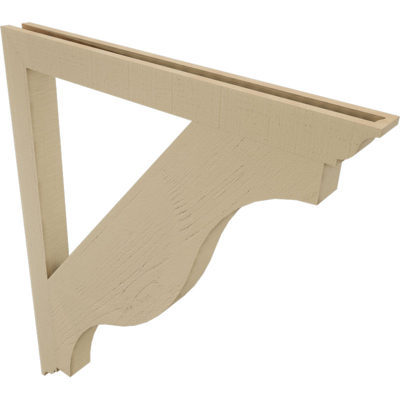 Support en bois de cèdre brut Funston Traditional, H 48 po x l 3,5 po x P 40 po