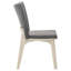 Chaise d'appoint rembourrée, ensemble de 2