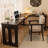 Modern All-Solid Wood L-shaped Black Desk-1205555270