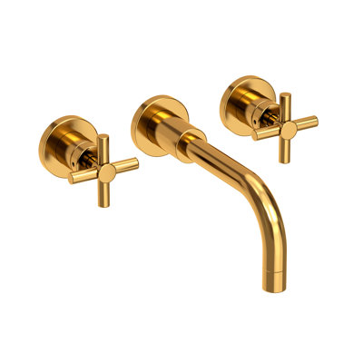 East Linear Wall Mount Bathroom Faucet