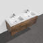 Angela 60" Double Wall Mounted Sink Vanity