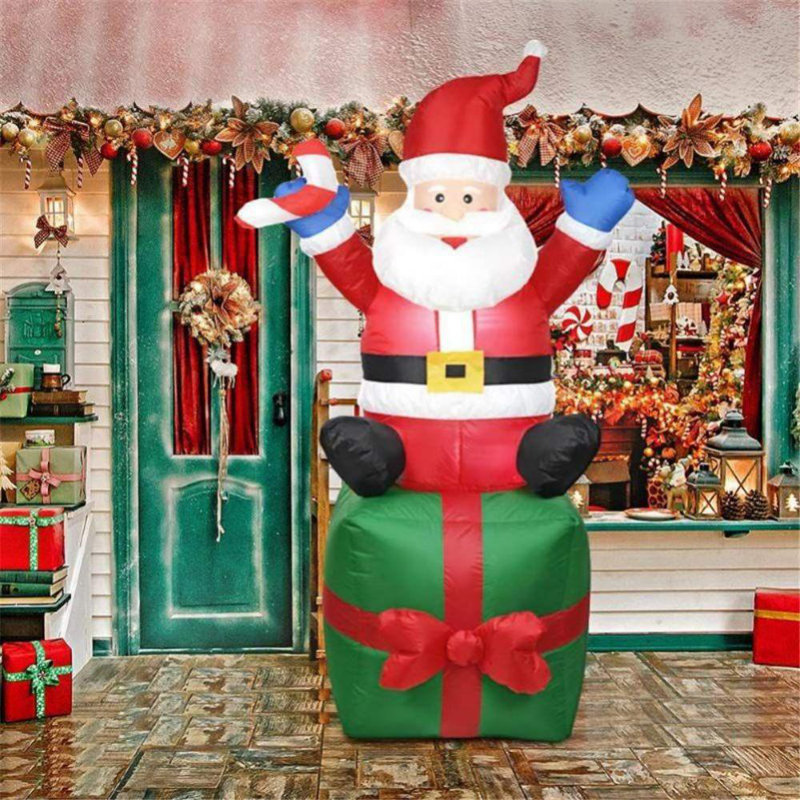 Coffret cadeau père Noël gonflable