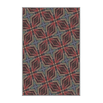 Tapis rouge / bleu Power Loom