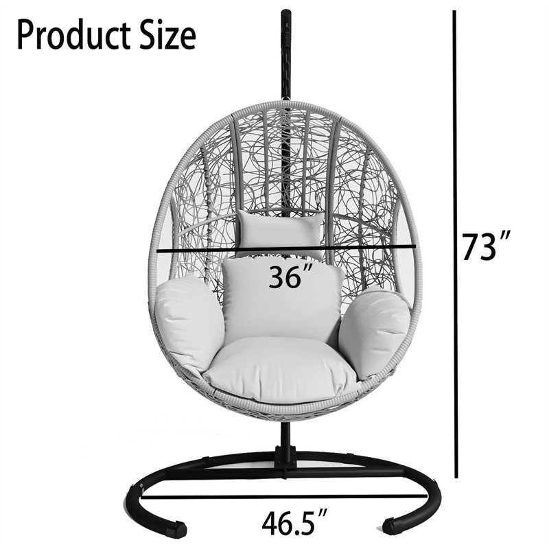 Fauteuil à œufs d'extérieur / d'intérieur, Beige