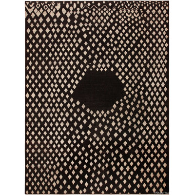 One-of-a-Kind 12'7" X 16'8" Area Rug Black/White