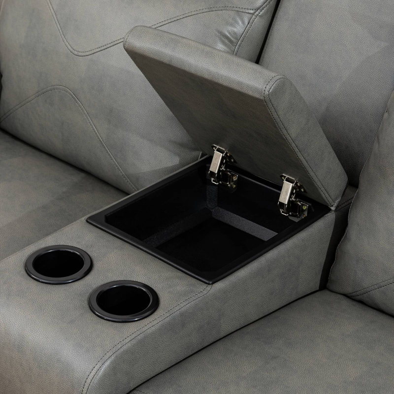 Fauteuil inclinable en cuir Jehor